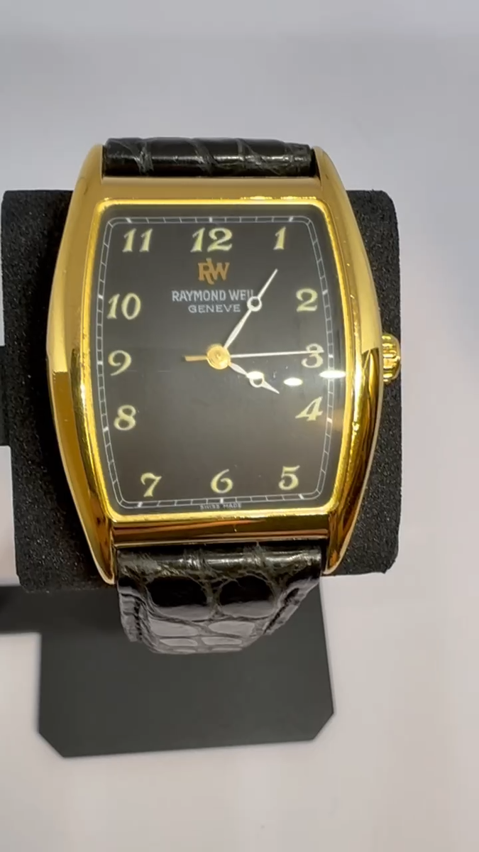 Rare Vintage】 Raymond Weil Geneve 2661 18k Gold Plated Winding