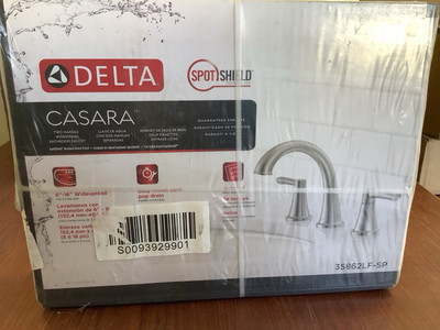 NEW Delta 35862LF-SP Casara Bathroom Faucet Brushed Nickel W/Pop-Up Drain B9