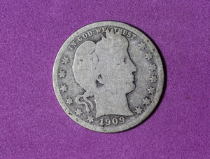 1909-D Barber Quarter Dollar!! #P34140