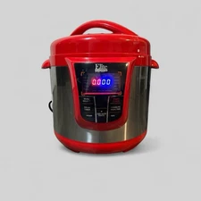ELITE ELECTRIC PRESSURE COOKER 8 qt. Model EPC-808R, Red ( USED)