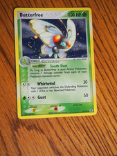 Pokemon 2004 Fire Red Leaf Green Butterfree Holo card with swirl, mint condition