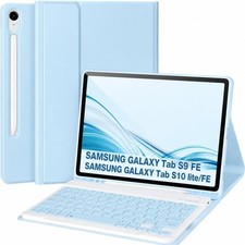 Samsung Galaxy Tab S10 Lite S9 FE Keyboard Case Blue 10.9-11 Inch Galaxy Tab