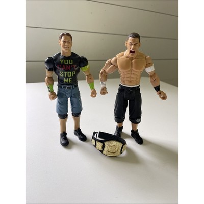 John Cena Action Figure Lot 2 W/Belt Ruthless Aggression You Can t Stop Me WWE