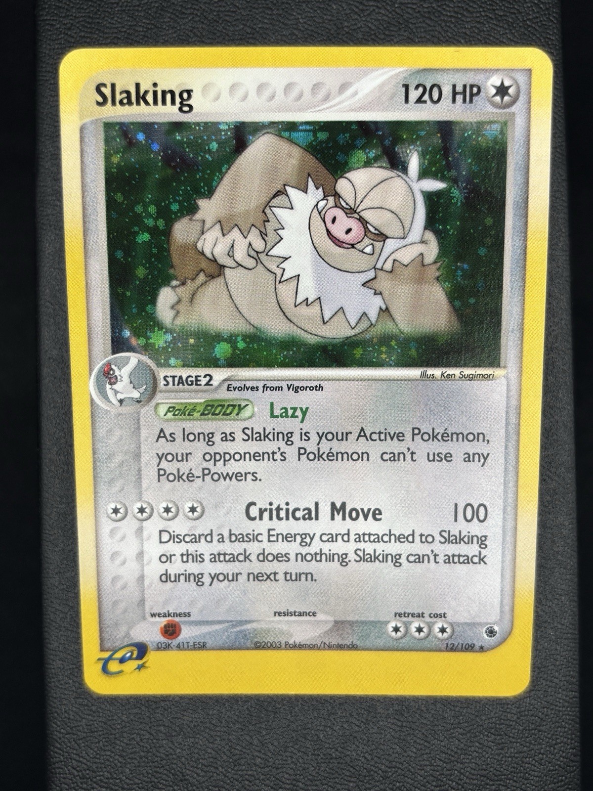 Slaking 12/109 Holo Rare EX Ruby & Sapphire Pokemon TCG Mint