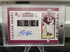 2019 Panini Contenders Draft Picks-College Ticket Otaro Alaka #251-Texas A&M (RC