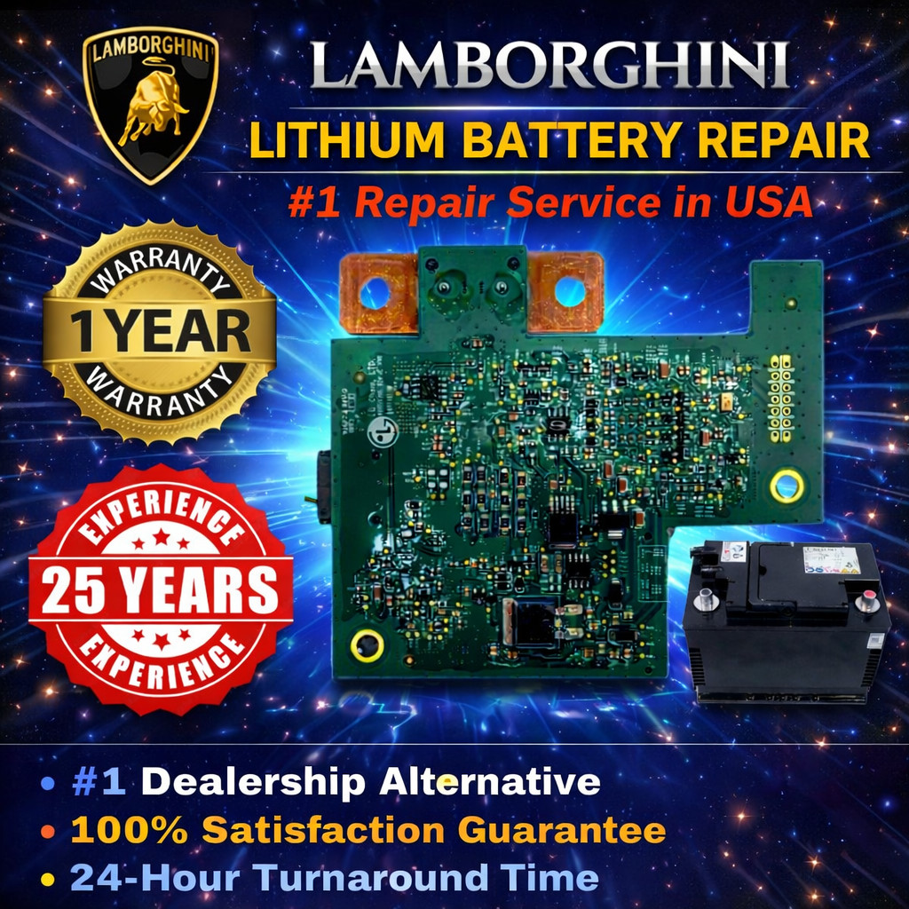 2017-2020 Lamborghini LiFePO4 12V Lithium Battery BMS Repair Service Mail-In