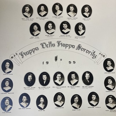 KAPPA DELTA KAPPA SORORITY 1955 WOMEN  Photo Reflex Studio FEMALE PORTRAITS Eng