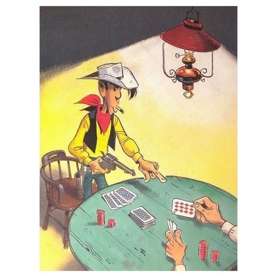 Poster Plakat Offset Equinoxe Lucky Luke Poker (30x40cm)