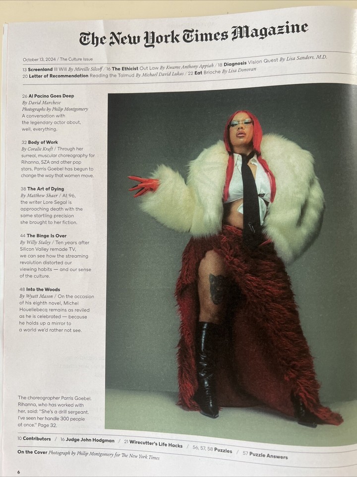 The New York Times Magazine Oct. 13, 2024 The culture Issue AL PACINO