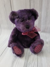First and Main Bordeaux Purple Bear Plush
