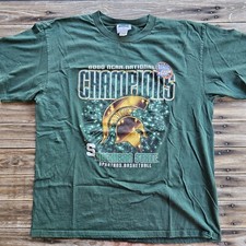Vtg Michigan State Spartans 2000 NCAA Champions T Shirt XL Nutmeg
