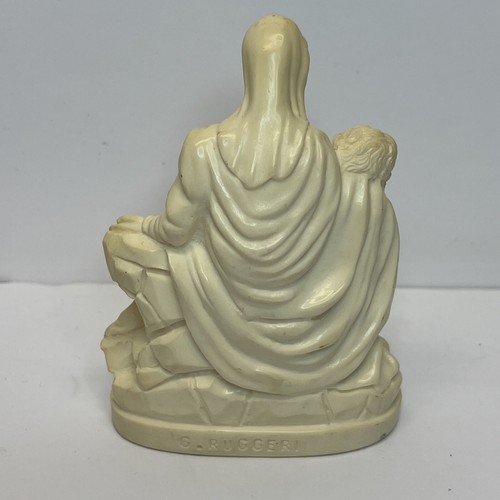 VTG G. Ruggeri Sculpture Statue Pieta Resin Figurine Mary Holding Jesus - Picture 4 of 10
