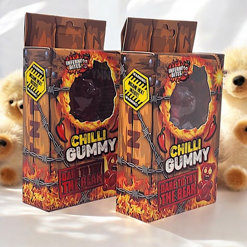Chilli Gummy Inferno Bites Spicy Chewy Flavour Candy Dare To Try The Bear Gummy - 第 33/35 張圖片