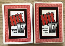 Ken Touroo 1992 HIT 17 Blackjack Strategy Card Game Playing Cards with Rules