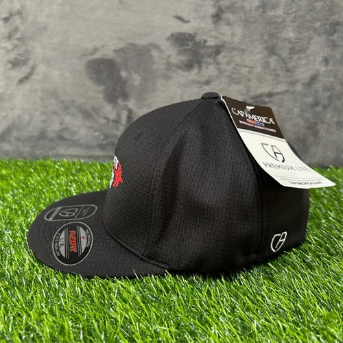 Cap America Elevate Personal Training Hat Flexfit Fitted Mens L/XL Black NWT - Picture 3 of 9