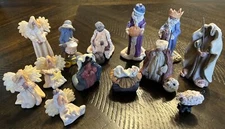 13 Vintage Enesco 1998 Cathy Koziol Nativity Figurines
