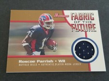 ROSCOE PARRISH 2005 BOWMAN FABRIC OF THE FUTURE GOLD ROOKIE JERSEY CARD #005/100