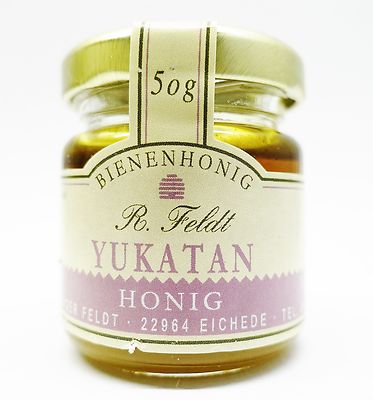 Yukatan Honig 100% reiner Bienenhonig 50g Glas  Probiergläschen