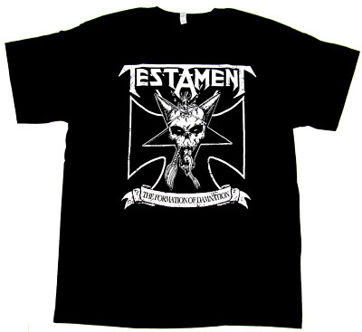 testament XL ギルダン バンドTシャツ メタルTシャツ TESTAMENT T-shirt The Formation Of Damnation Thrash Metal Tee