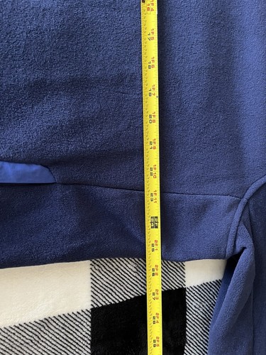 Taglia XL - RLX Ralph Lauren pullover in pile verde blu navy con cerniera quarto - Foto 9 di 9