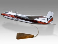 Handley Page Herald British Island Airways Desk Wood Airplane Model Large 1/72
