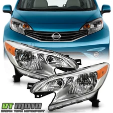 For 2014-2016 Nissan Versa Note Factory Style Headlighs Headlamps Left+Right Set