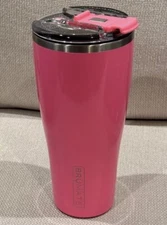 NEW Brumate 32 Oz NAV XL Tumbler BevLock Lid Leak-Proof Insulated Neon Pink NEW