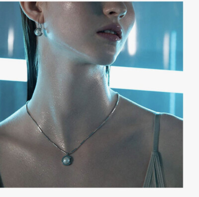 55 $ Carolee Süßwasserzuchtperlen C Ohrhänger in Silber/Weiß X 47