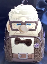 Loungefly Disney Pixar Up Carl Frederickson Cosplay Mini-Backpack, NWT