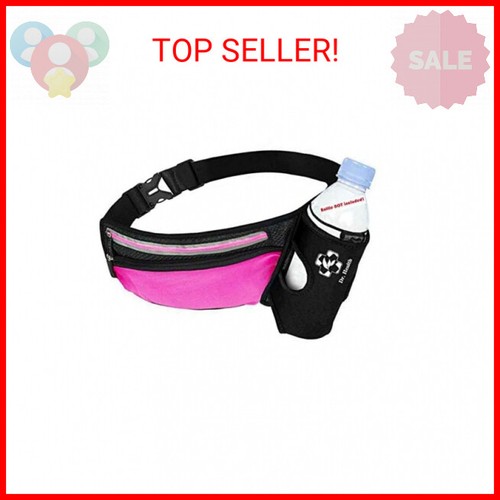 Running Belt Sport Waist Pack with Water Bottle Holder Hydration Belt Fanny Pack