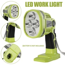 LED Work light Flashlight For RYOBI 18V 1120LM Spotlight Lamp Emergency light