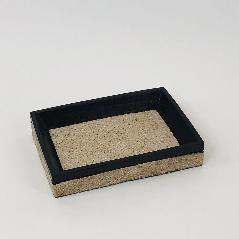 Zenith Leland 手绘树脂浴槽条肥皂碟沙黑青铜 — 第 4/4 张图片