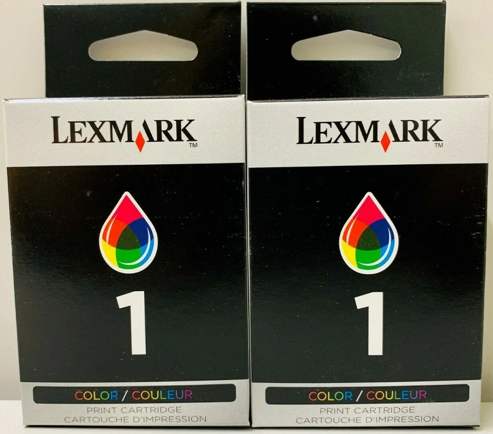 New Genuine Lexmark 1 2PK Ink Cartridges Box X Series X2350  Z Series Z730 - Image 2 of 3