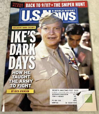 US News & World Report Magazine Oct 28 2002 Vol 133 No 16 Exclusive Book Excerpt