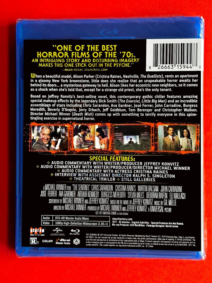 The Sentinel Blu-Ray Disc 70s HORROR Film Shout factory NEW SEALED