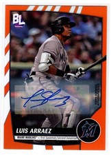 2023 Topps Big League #174 LUIS ARRAEZ Electric Orange Autograph Auto ~ Marlins