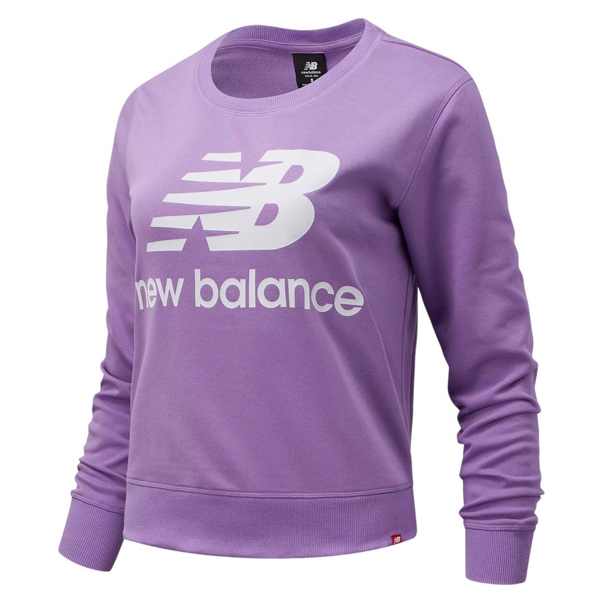 NEW BALANCE WOMEN'S NB ESSENTIALS CREW FLEECE PURPLE