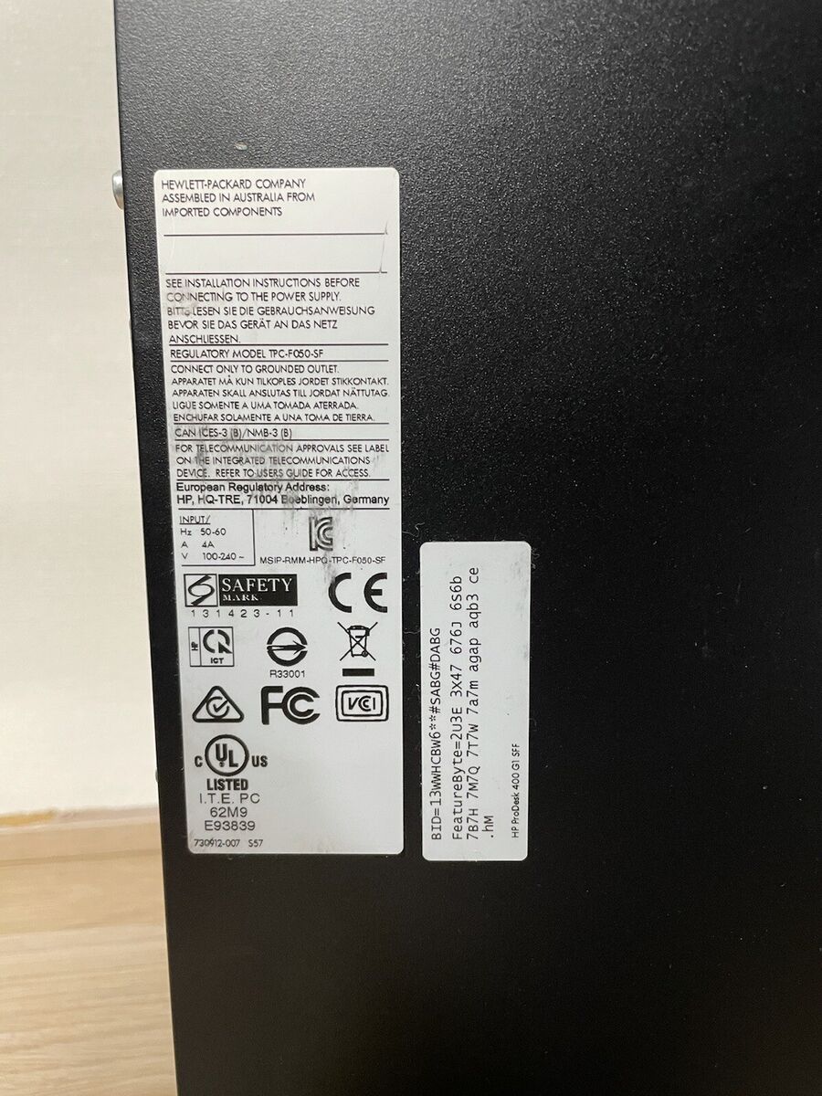 HP Prodesk 400 G1 SFF Intel i5 4570 3.2 GHz 8GB 500GB hard HP Prodesk 400 G1 SFF Intel i5 4570 3.2 GHz 8GB 500GB hard