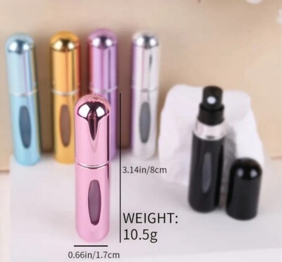 3x Portable Perfume Atomiser Travel Refillable Bottle Handbag