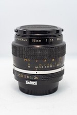 Objectif Macro NIKON pre-AI Micro-Nikkor 55mm f/3,5 très bon état (pour AI LIRE)