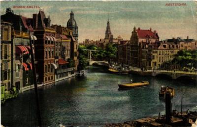 CPA AK AMSTERDAM Binnen Amstel NIEDERLANDE (624607)