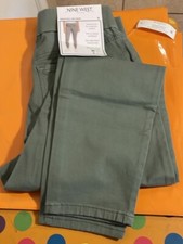 Nine West Heidi Pull On Stretch Crop Pants 30x25 11  Rise Size 6 Orig 39