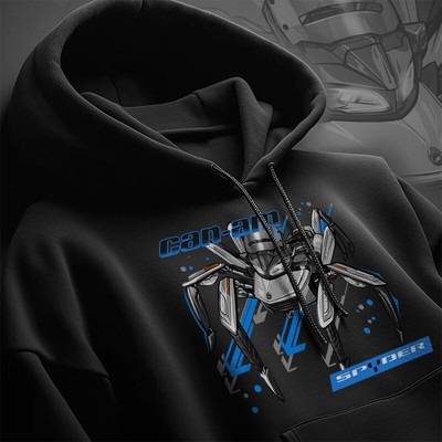 Can Am Spyder F3 2019 - 2024 Motorcycle Hoodie Pullover for 3-Wheel Riders