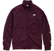 New Womens Kappa 222 Banda Blaston Track Jacket Violet White Size Large