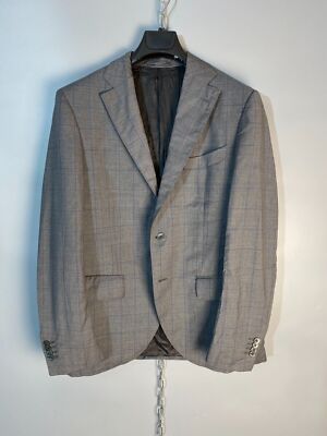 Luigi Bianchi Mantova LBM Mens Wool Button Suit Jacket Blazer Size M / L