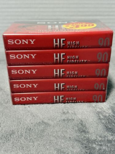 Paquete de 5 casetes de audio de 90 minutos de alta fidelidad Sony - Imagen 3 de 4