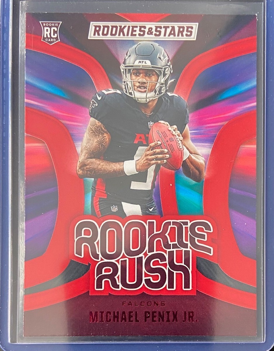 2024 Panini Rookies & Stars Michael Penix Jr RC Rookie Rush Red 