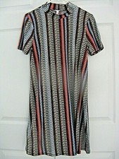 BCBGeneration Geo Sand Multi T-Shirt Dress Sz Med NWT $68