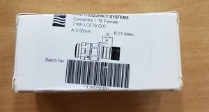 Equipement électrique, d'essai RFS Fréquence Radio Systèmes connecteur 7-16 femelle 716 F LCF78 D01 Connecteurs