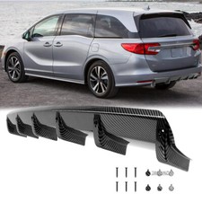 Car Rear Lip Bumper Valance Diffuser Spoiler For Honda Odyssey Carbon Fiber Look Car Rear Lip Bumper Valance Diffuser Spoiler For Honda Odyssey Carbon Fiber Look